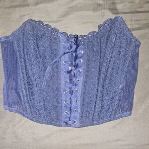Lace corset bra top